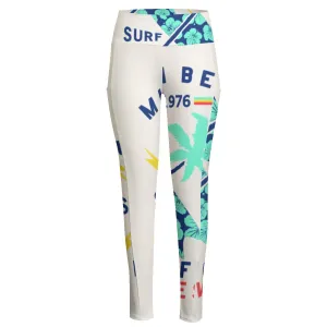 6All-Over Print Women's High Waist Leggings With Side Pocket surf  print