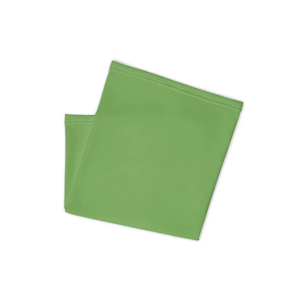 Apple Green Face Mask Shield, Reusable Washable Headband Bandana-Made in USA/EU