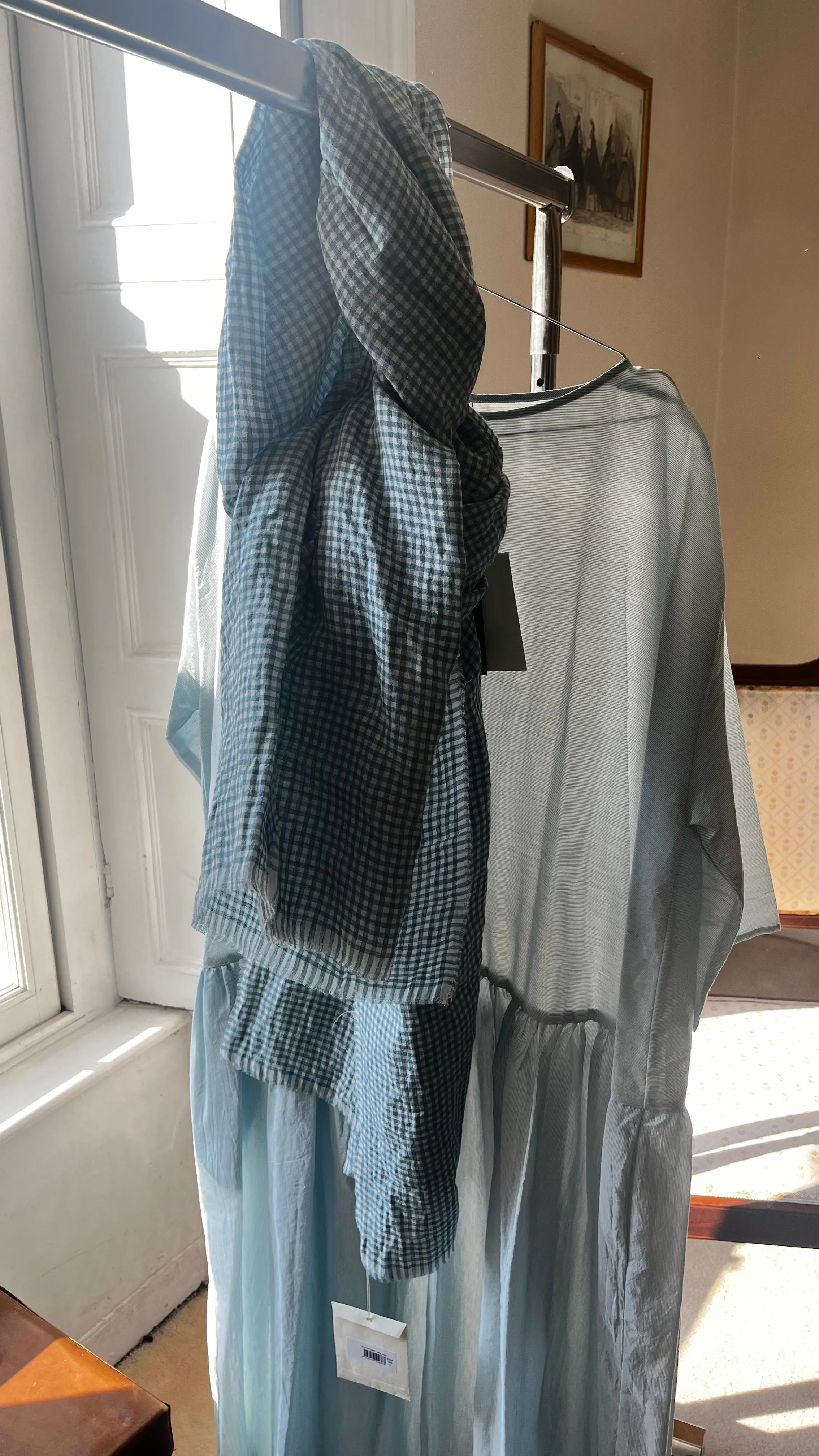 ApuntoB 3/4 Sleeve Dress in Seagreen