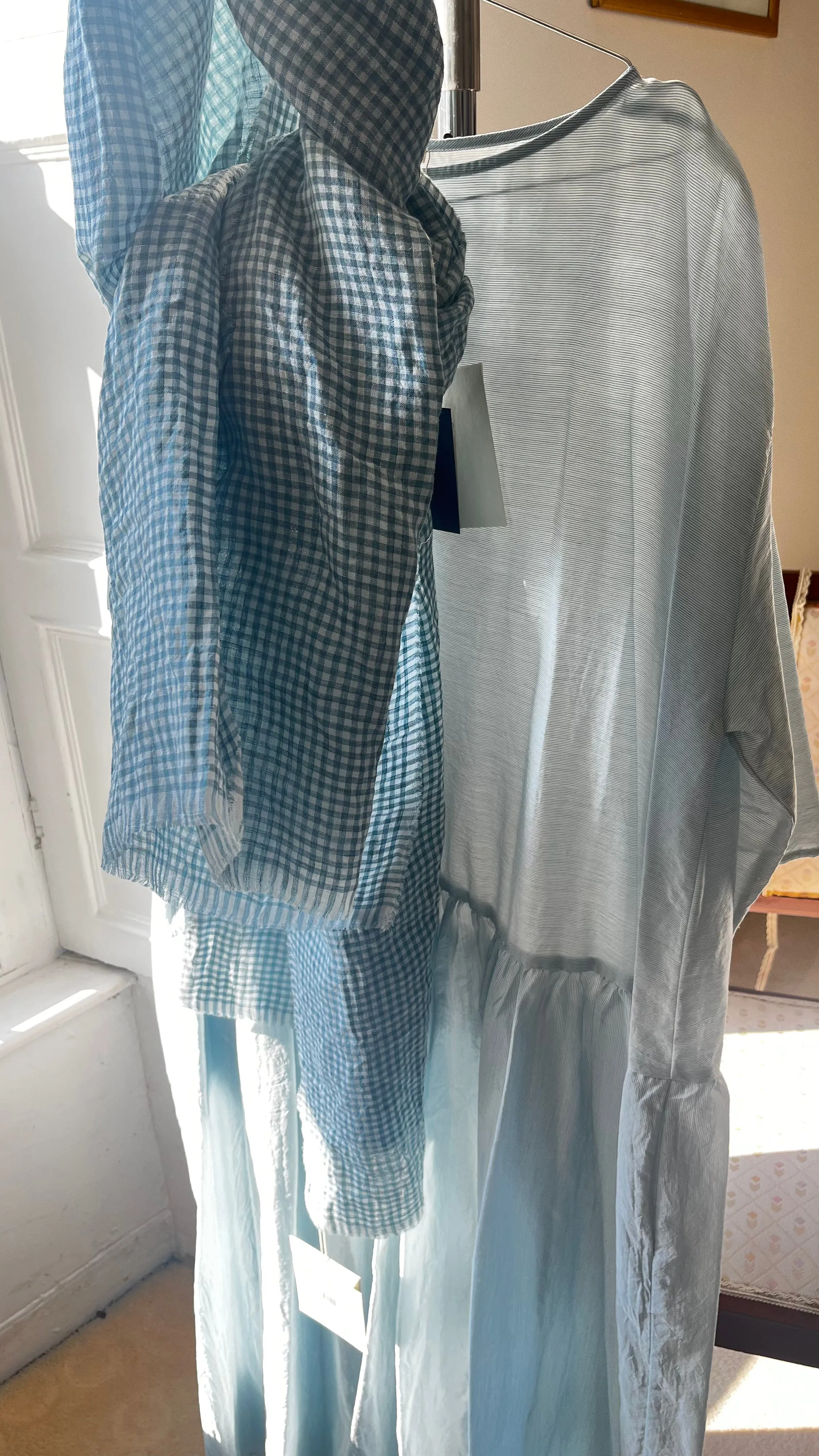 ApuntoB 3/4 Sleeve Dress in Seagreen