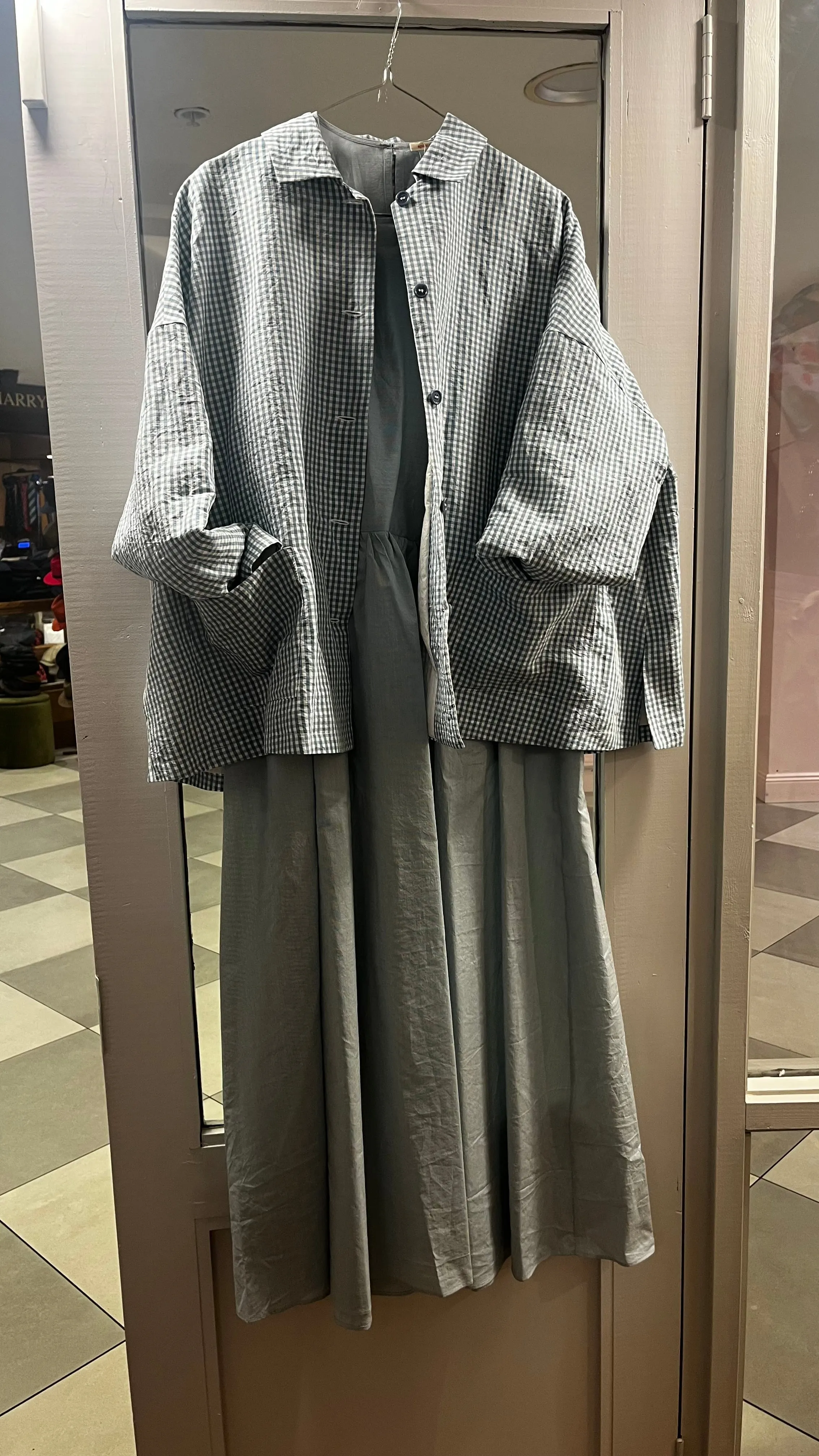 ApuntoB 3/4 Sleeve Dress in Seagreen