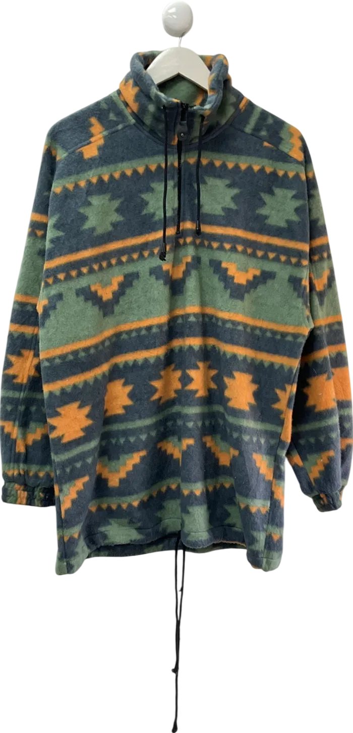 Authentic Jeps Multicoloured Vintage Quarter Zip Jumper UK M