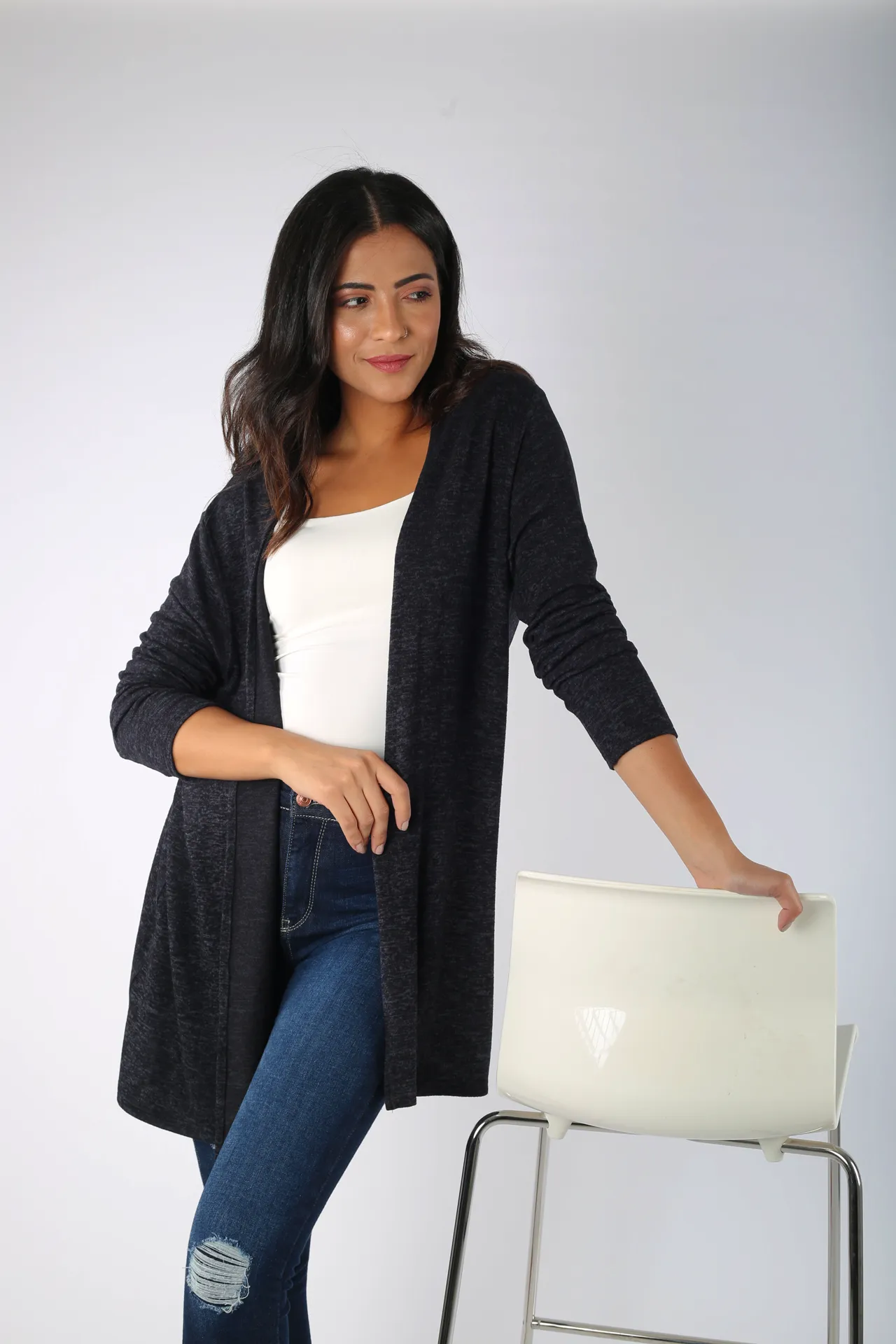 Basic Knitted Jacket- 140030