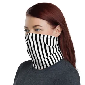 Black Stripes Face Mask Cover Shield, Reusable Washable Cool Bandana-Made in USA/EU