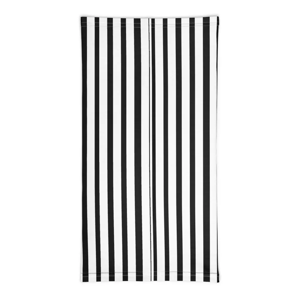 Black Stripes Face Mask Cover Shield, Reusable Washable Cool Bandana-Made in USA/EU