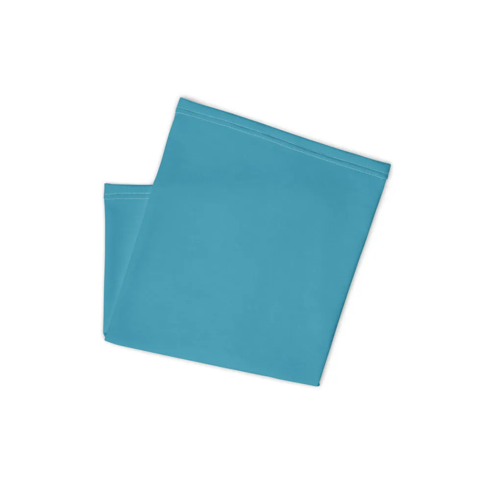 Blue Face Mask Shield, Reusable Washable Face Scarf Headband Bandana-Made in USA/EU