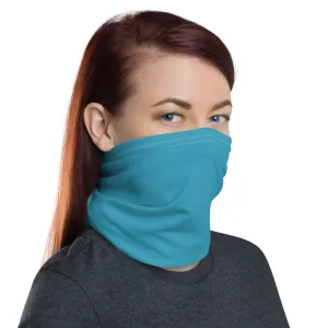 Blue Face Mask Shield, Reusable Washable Face Scarf Headband Bandana-Made in USA/EU