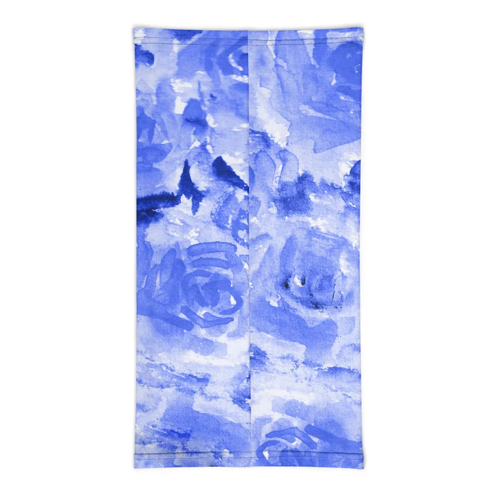 Blue Roses Face Mask, Face Covering, Headband Bandana Neck Gaiter-Made in USA/EU