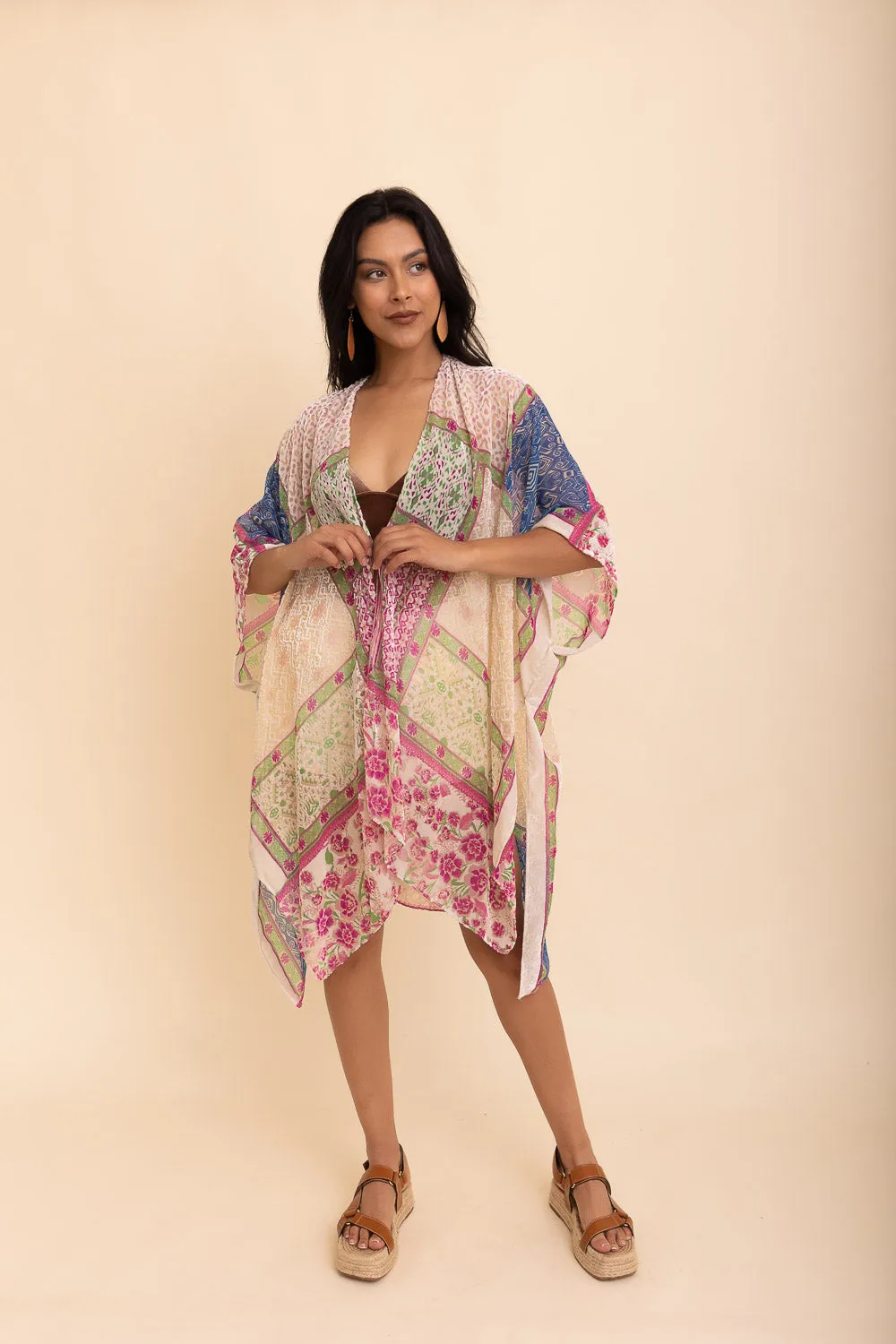 Boho Bliss Burnout Velvet Kimono