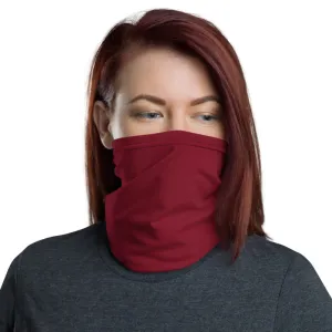 Burgundy Red Face Mask Shield, Reusable Neck Warmer Bandana, Headband-Made in USA/EU