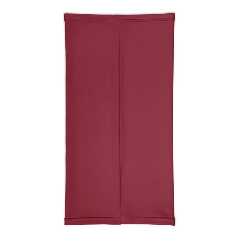 Burgundy Red Face Mask Shield, Reusable Neck Warmer Bandana, Headband-Made in USA/EU