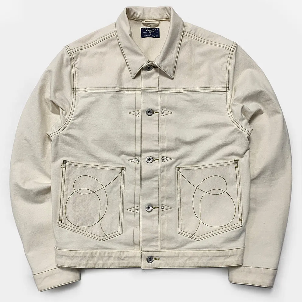 BZEN M.3139RR WAYLON-KTN REGULAR FIT NATURAL STRETCH CALVARY TWILL KNIT JACKET-380GSM-E0 NATURAL