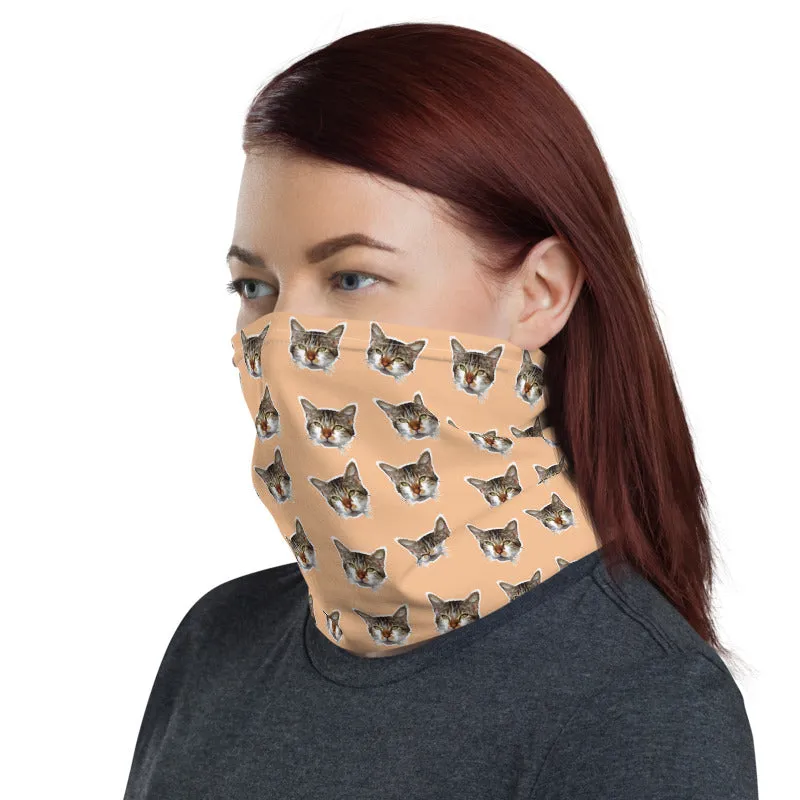 Cat Nude Face Mask Covering Shield, Best Neck Gaiter Warmer, Bandana-Made in USA/EU