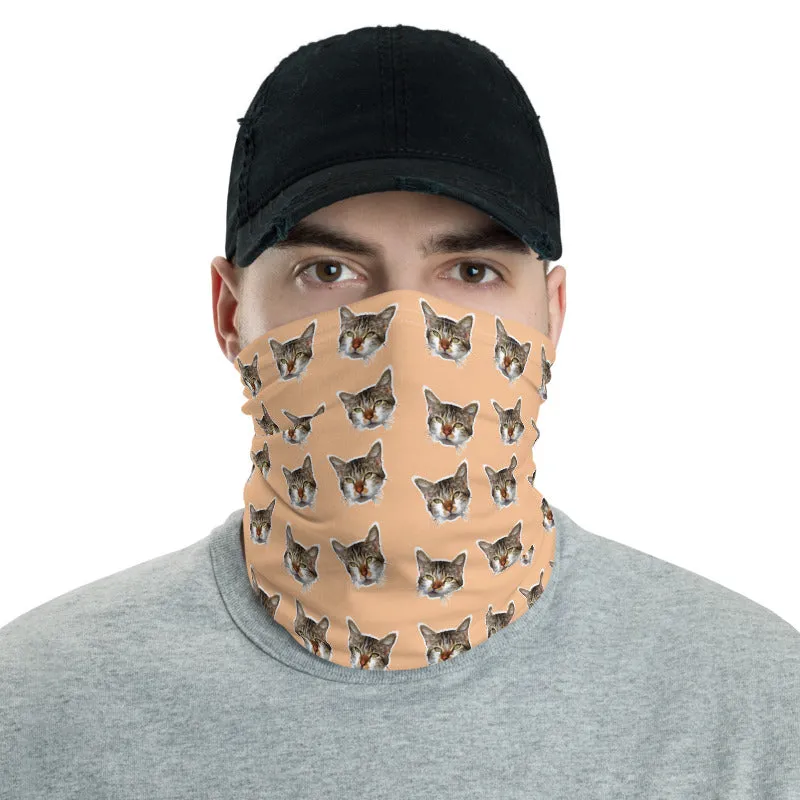 Cat Nude Face Mask Covering Shield, Best Neck Gaiter Warmer, Bandana-Made in USA/EU