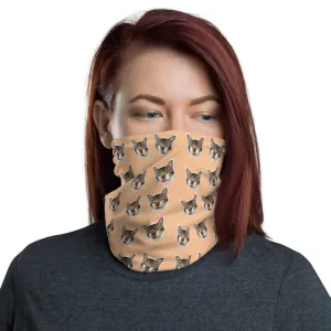 Cat Nude Face Mask Covering Shield, Best Neck Gaiter Warmer, Bandana-Made in USA/EU