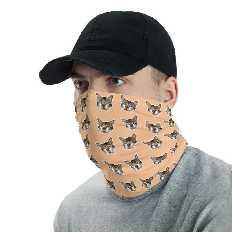 Cat Nude Face Mask Covering Shield, Best Neck Gaiter Warmer, Bandana-Made in USA/EU