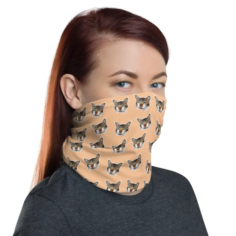 Cat Nude Face Mask Covering Shield, Best Neck Gaiter Warmer, Bandana-Made in USA/EU