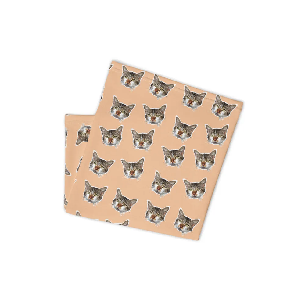 Cat Nude Face Mask Covering Shield, Best Neck Gaiter Warmer, Bandana-Made in USA/EU