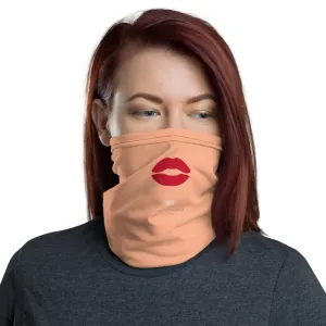Classic Red Lips Neck Gaiter, Funny Face Mask Coverings For Men or Women-Made in USA/EU