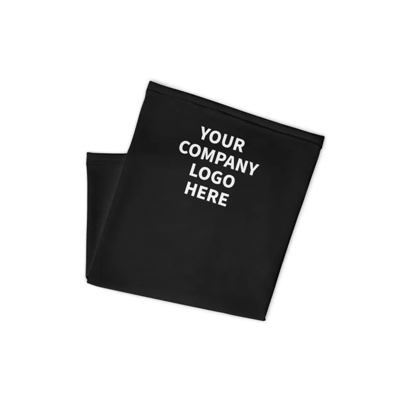 Company Logo Personalized Face Mask, Washable Custom Image Neck Gaiter Face Shield