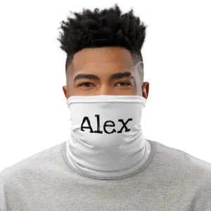 Custom Name Face Mask, Personalized Face Covering Unisex Neck Gaiter For Men or Women