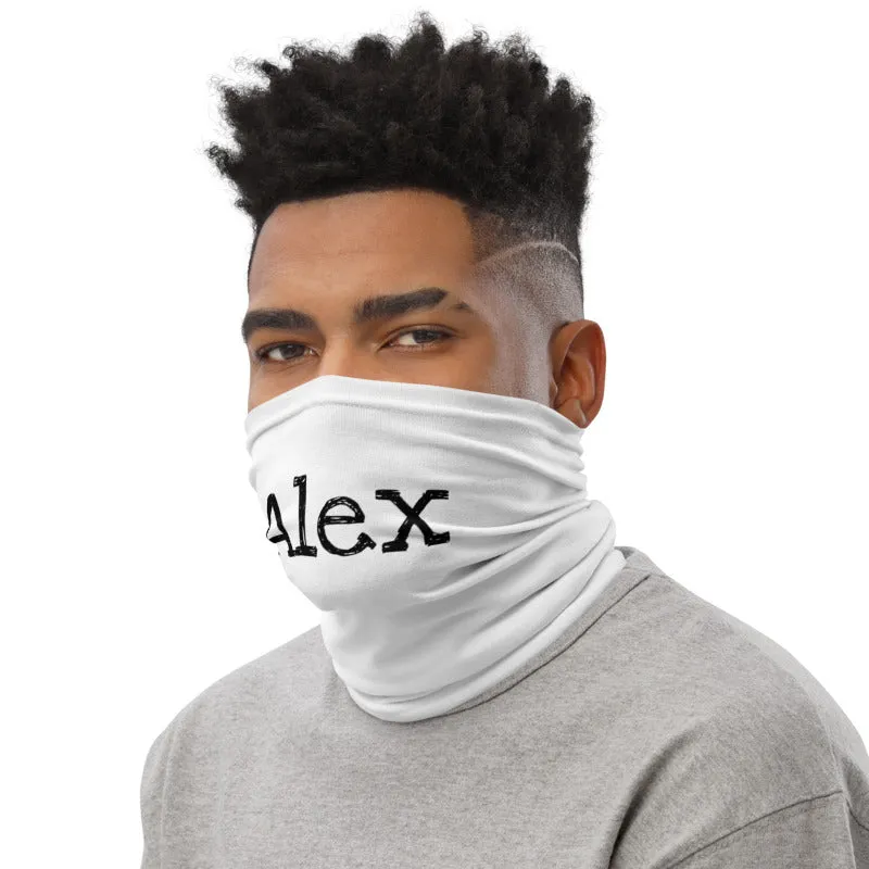 Custom Name Face Mask, Personalized Face Covering Unisex Neck Gaiter For Men or Women