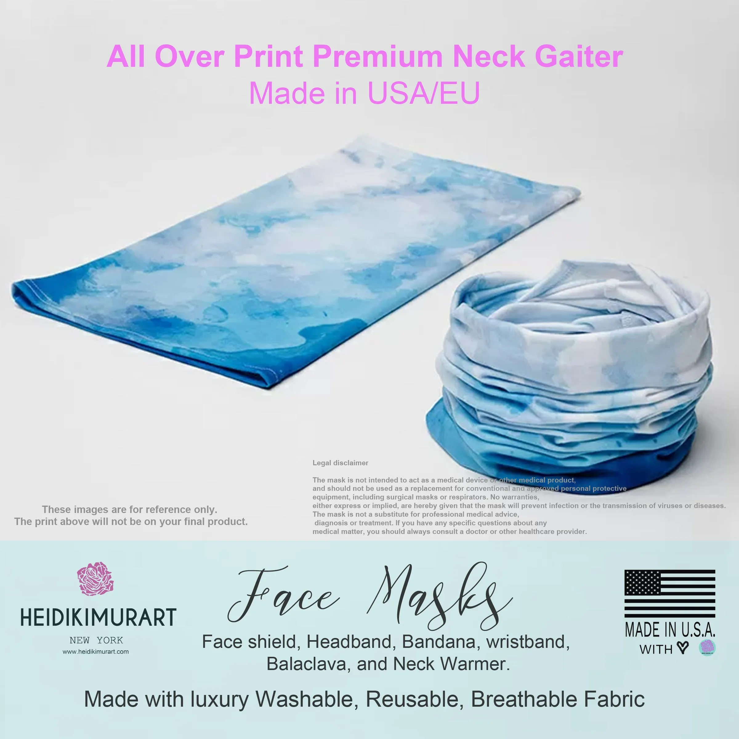 Custom Text Face Mask, Personalized Face Shield Unisex Neck Gaiter For Men or Women