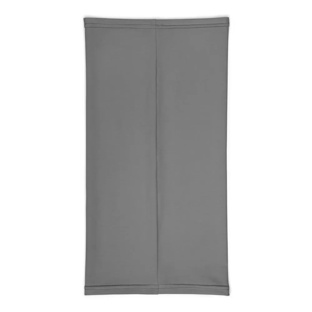 Dark Grey Washable Face Mask Shield, Neck Warmer Bandana Headband-Made in USA/EU