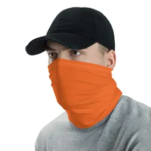 Dark Orange Washable Face Masks Shield, Reusable Neck Warmer Bandana-Made in USA/EU