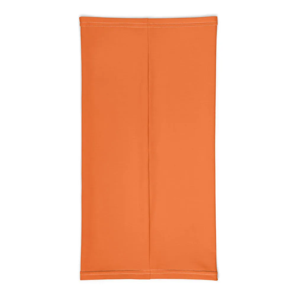 Dark Orange Washable Face Masks Shield, Reusable Neck Warmer Bandana-Made in USA/EU