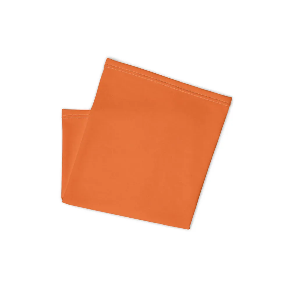 Dark Orange Washable Face Masks Shield, Reusable Neck Warmer Bandana-Made in USA/EU