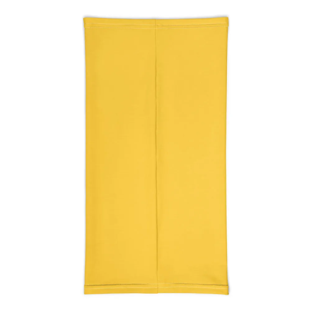 Dark Yellow Washable Face Masks Shield, Reusable Neck Warmer Bandana-Made in USA/EU
