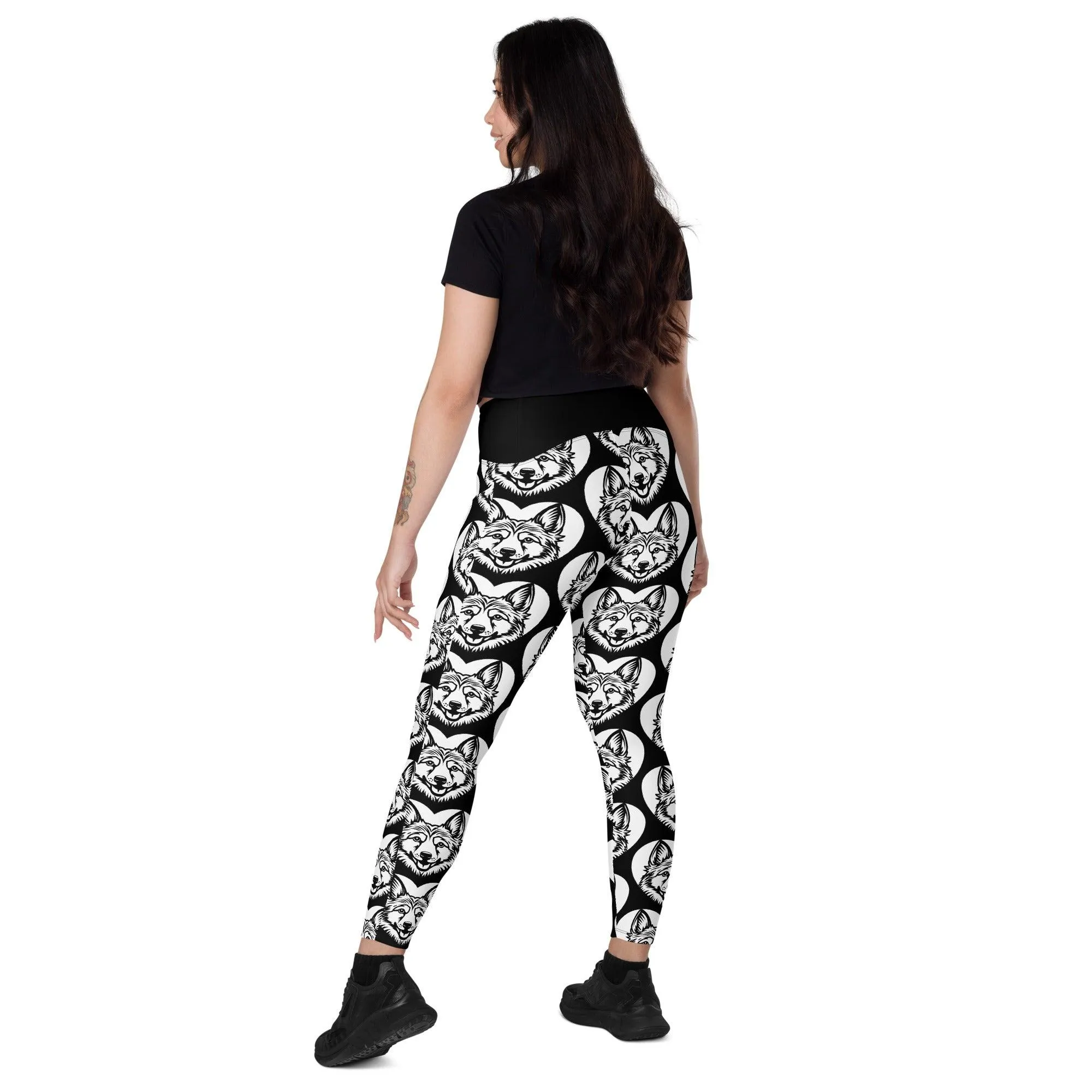 DOG BREED LEGGINGS with pockets - NORWEGIAN LUNDEHUND - HERTTAHOUND