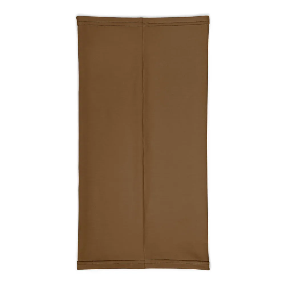 Earth Brown Face Mask Shield, Reusable Washable Headband Bandana-Made in USA/EU