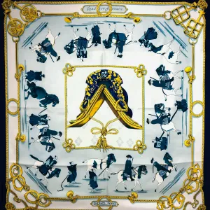 Equitation Japonaise Hermes Silk Scarf Early Issue