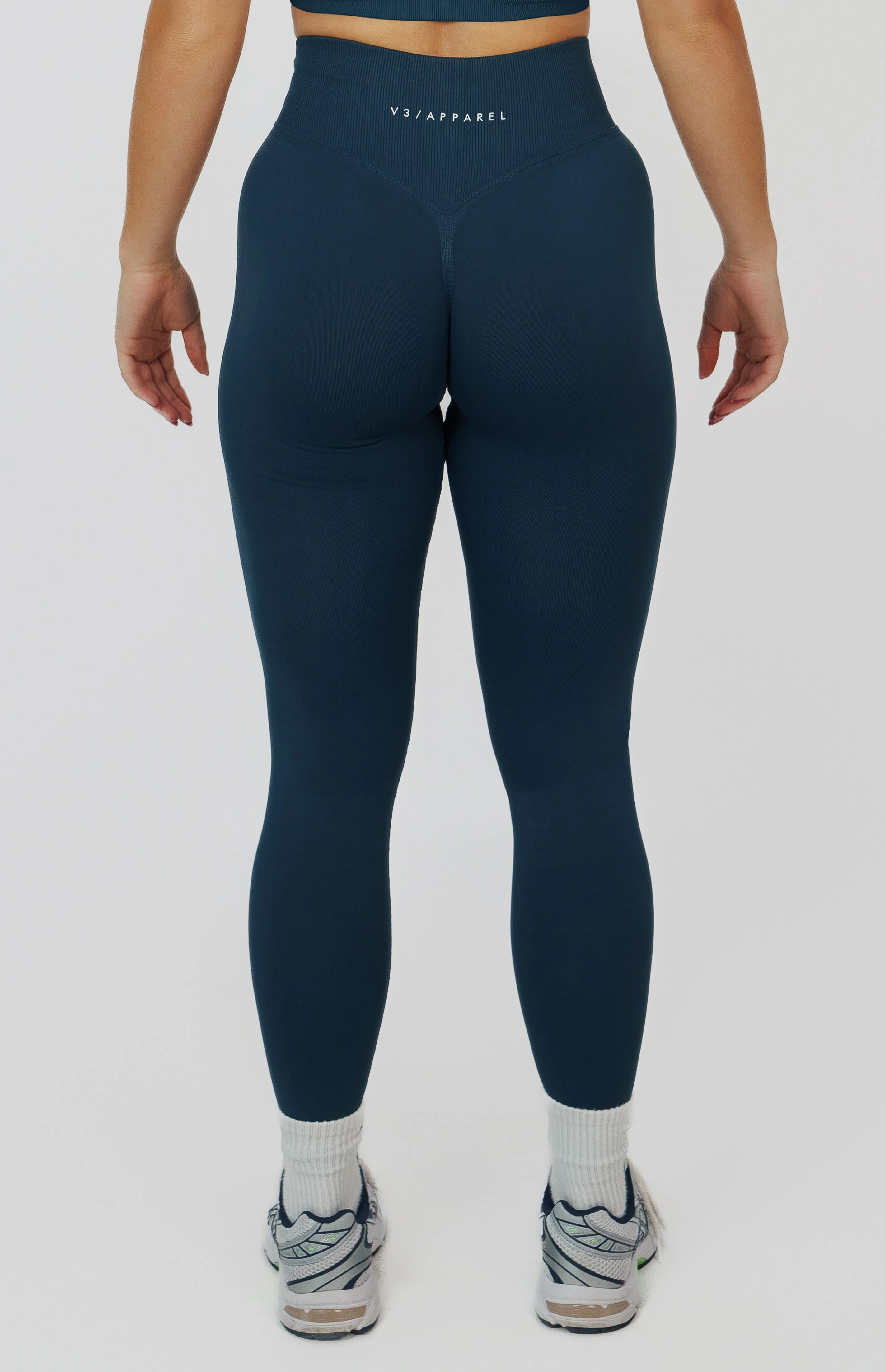 Form Seamless Scrunch Sports Bra, Leggings & Shorts Set - Deep Turquoise