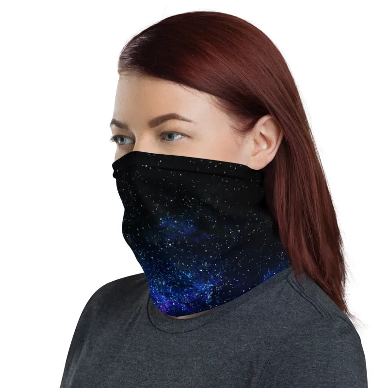 Galaxy Space Face Mask, Face Cover Shield, Reusable Washable Bandana-Made in USA/EU