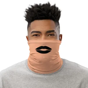 Gothic Black Lips Neck Gaiter, Funny Face Mask Coverings For Men or Women-Made in USA/EU