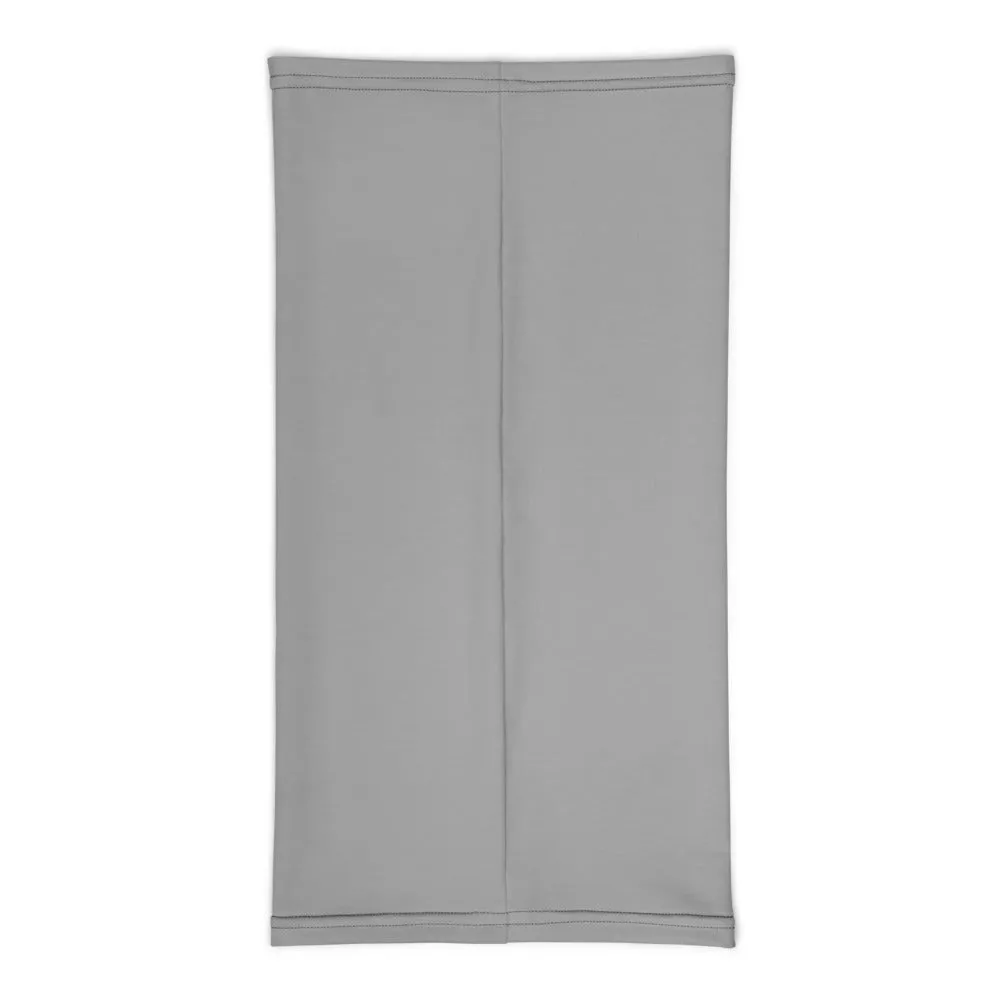 Gray Washable Face Mask Shield, Reusable Neck Warmer Bandana, Headband-Made in USA/EU