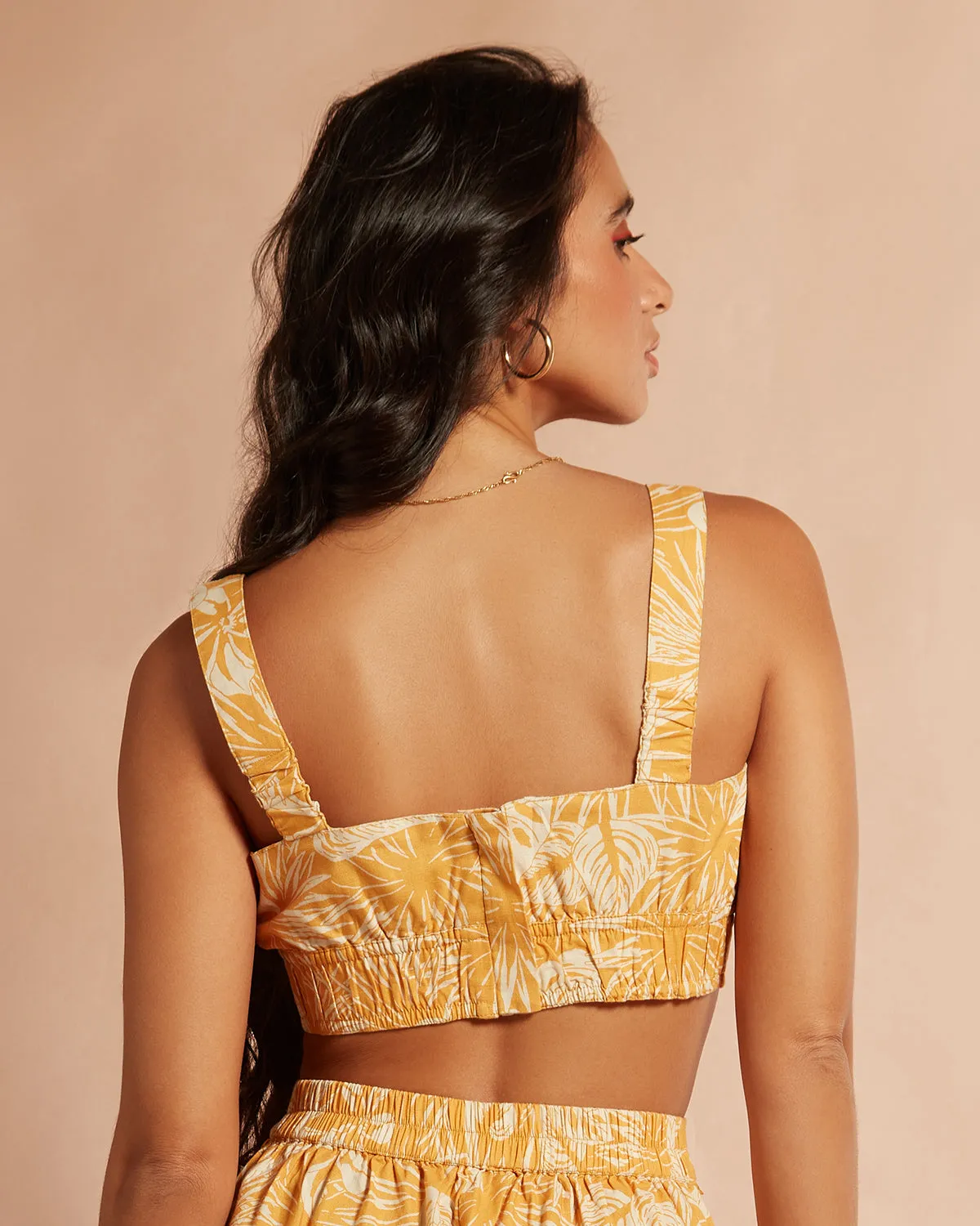 Honey Bunch Printed Shacket and Bralette Duo