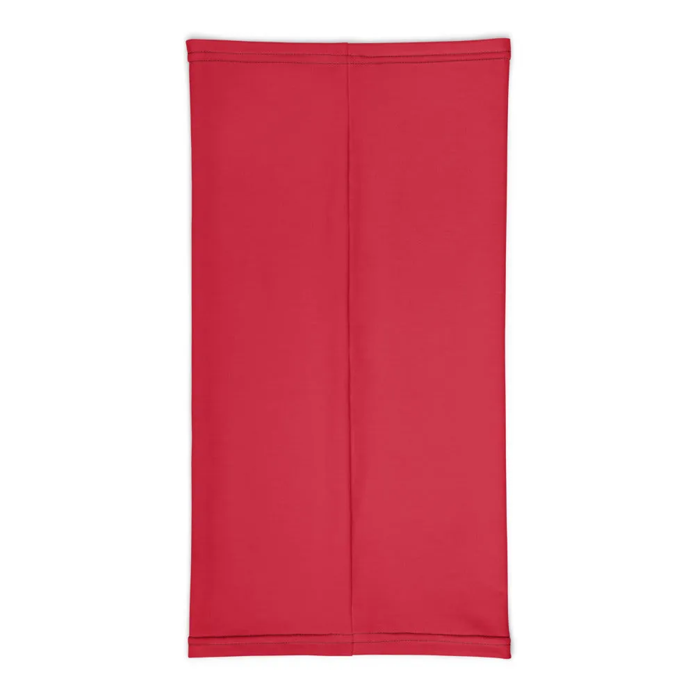 Hot Red Washable Face Mask Shield, Reusable Neck Warmer Bandana, Headband-Made in USA/EU