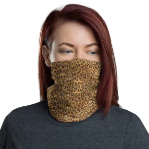 Leopard Print Mask Bandana, Animal Print Neck Gaiter Face Mouth Covering-Made in USA/EU