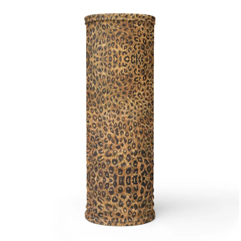 Leopard Print Mask Bandana, Animal Print Neck Gaiter Face Mouth Covering-Made in USA/EU