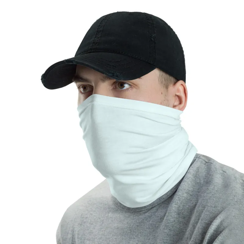 Light Blue Face Mask Shield, Reusable Washable Headband Bandana-Made in USA/EU