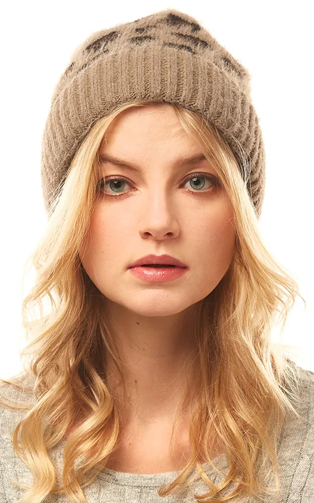LOH146 Leopard Pattern Beanie Hat