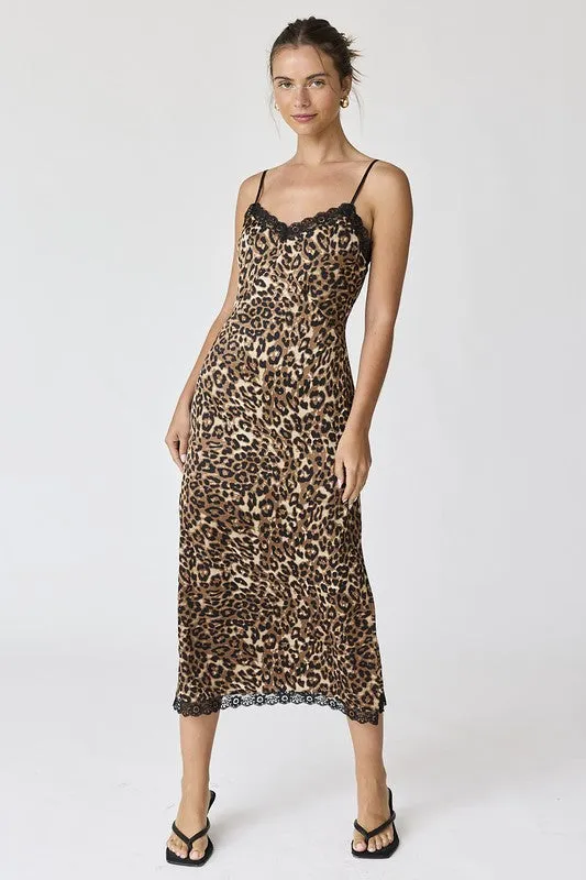 NEW!! Catherine Leopard Midi Dress