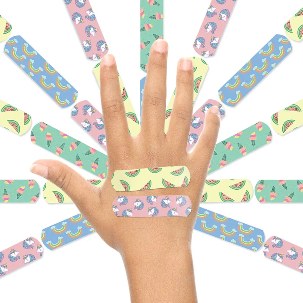 Ouchie x MuSo Non-Toxic Printed Bandages & Pink Blink Non-Toxic Printed Bandages Combo Pack (40 Pack) 