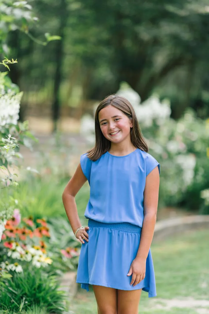 Pleat Josie Dress Cobalt