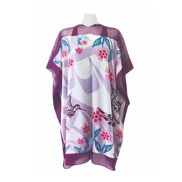 "Hummingbird" Sheer Wrap by Francis Dick, Kwakwaka'wakw Native artist