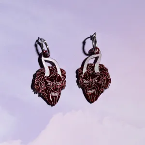 Red Krampus Earrings